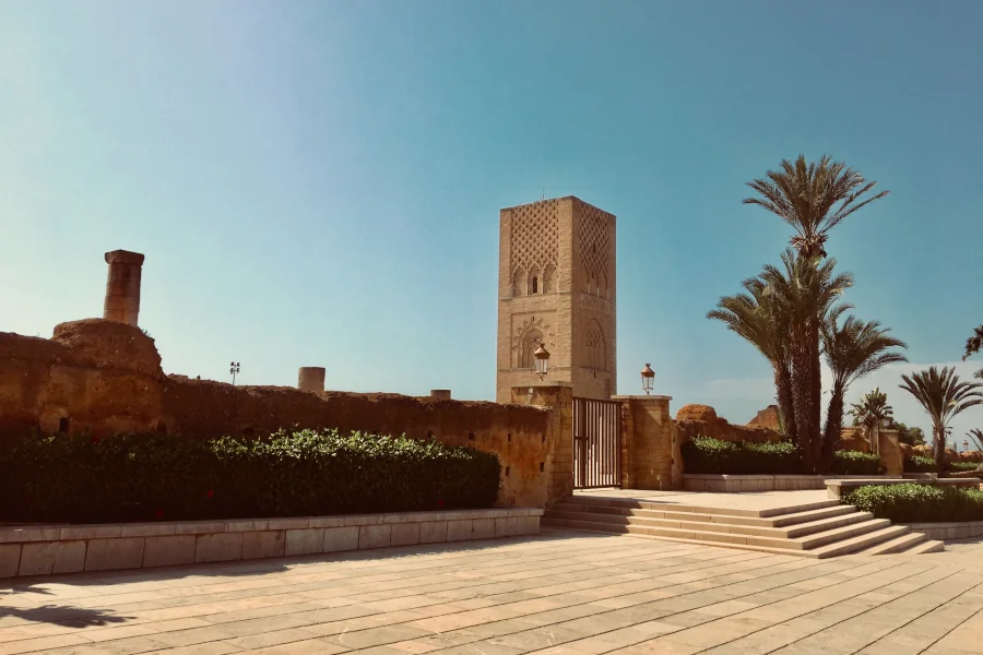 Hassan-Turm und Minarett in Rabat