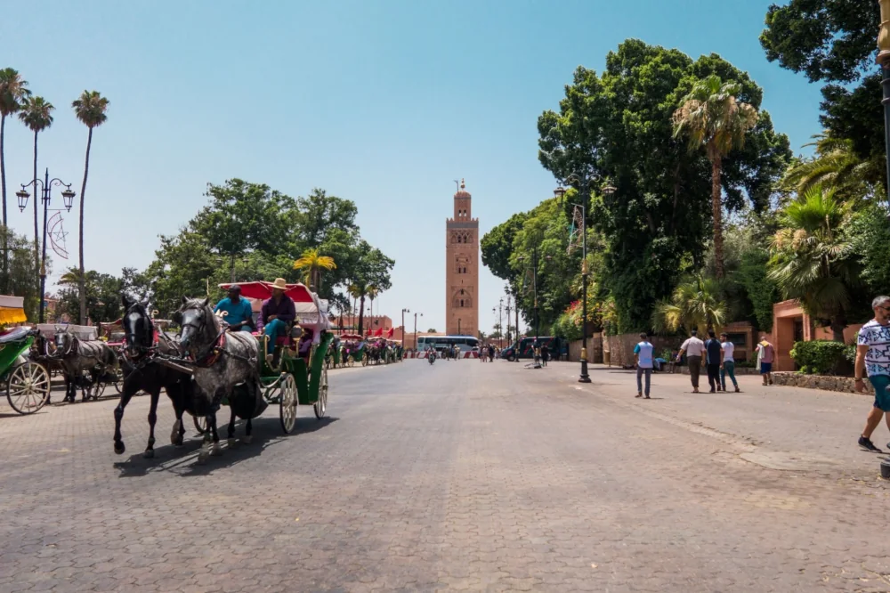 Nachtmarkt auf dem Djemaa el-Fna in Marrakesch