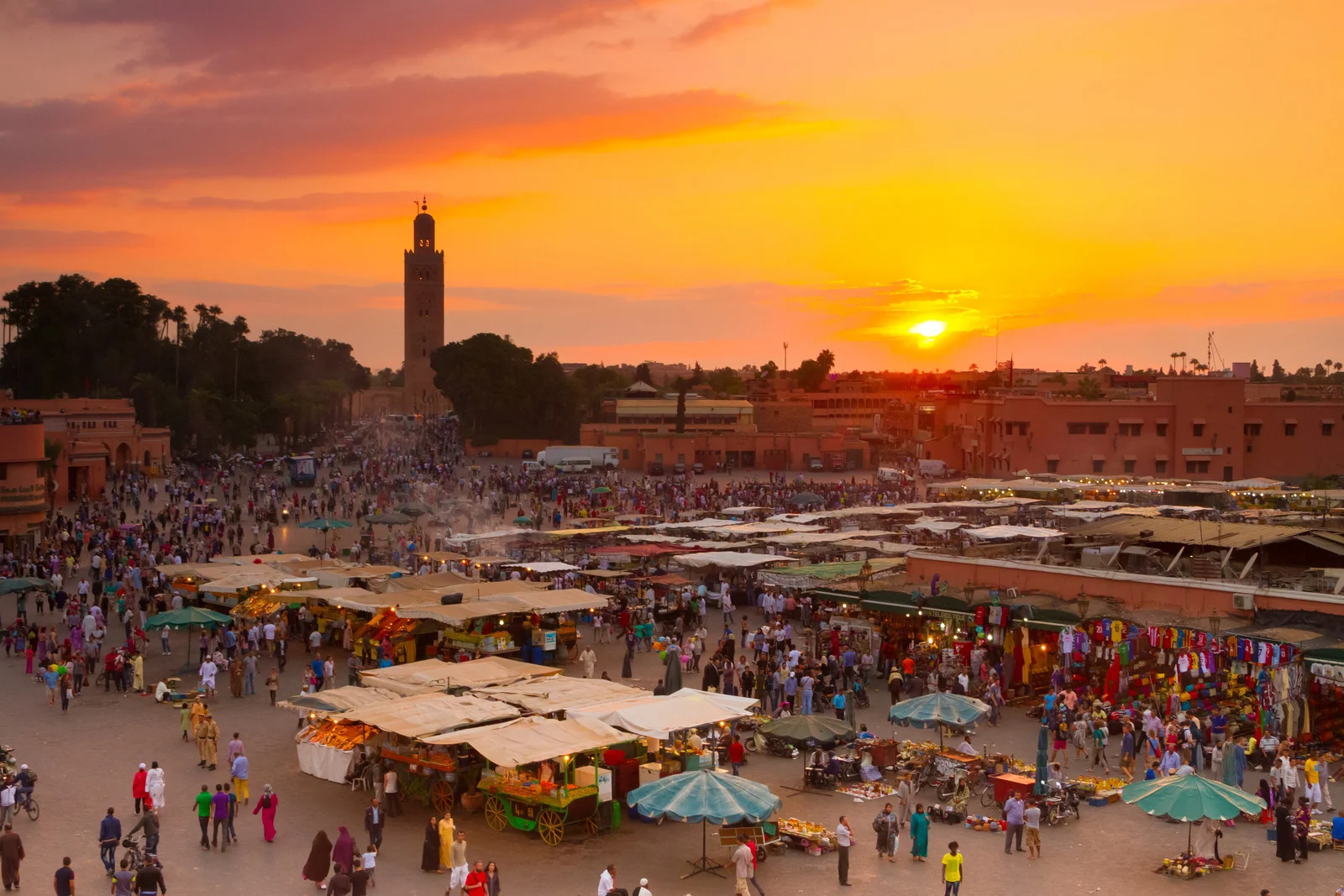 Djemaa el-Fna Platz in Marrakesch