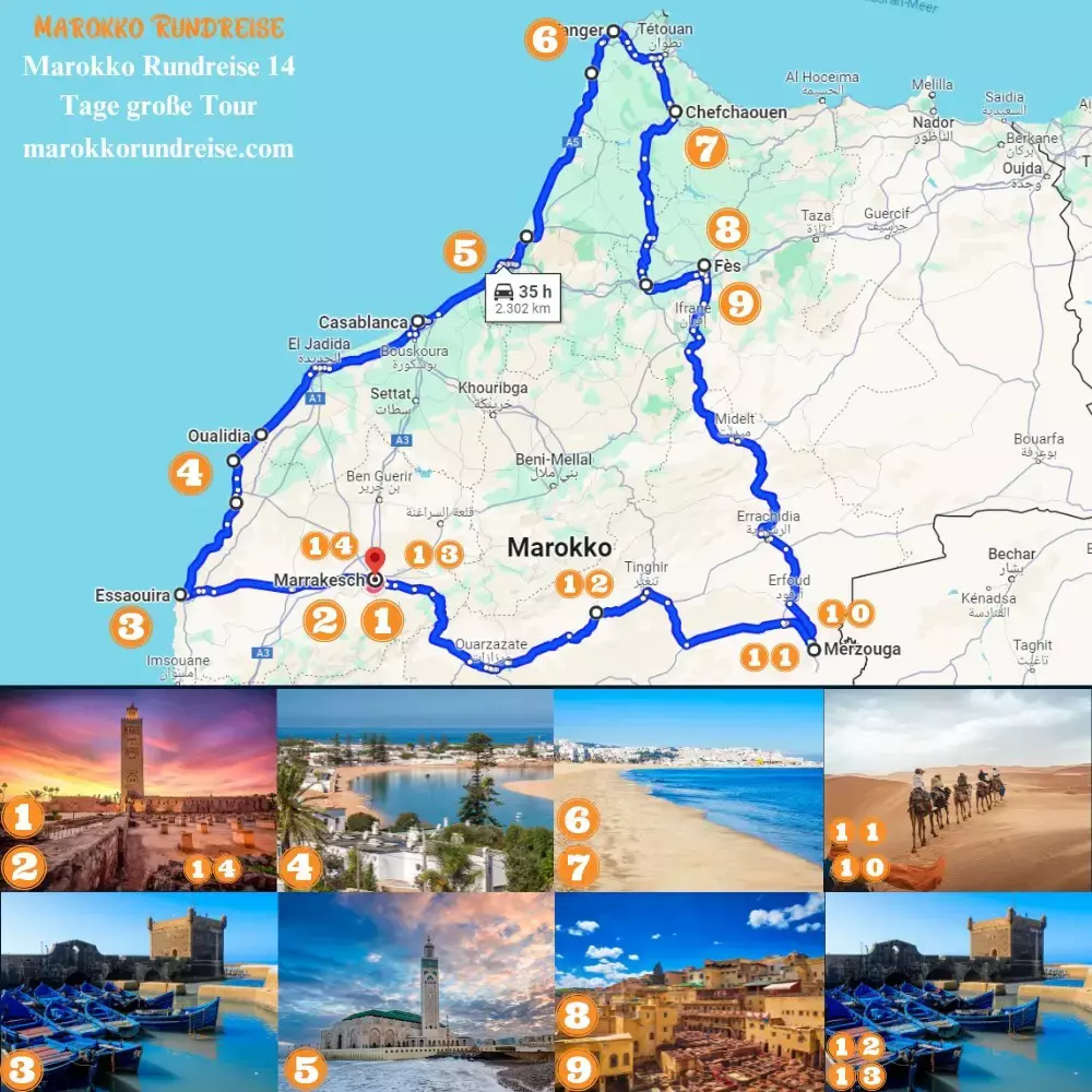 Marokko Rundreise 14 Tage große Tour